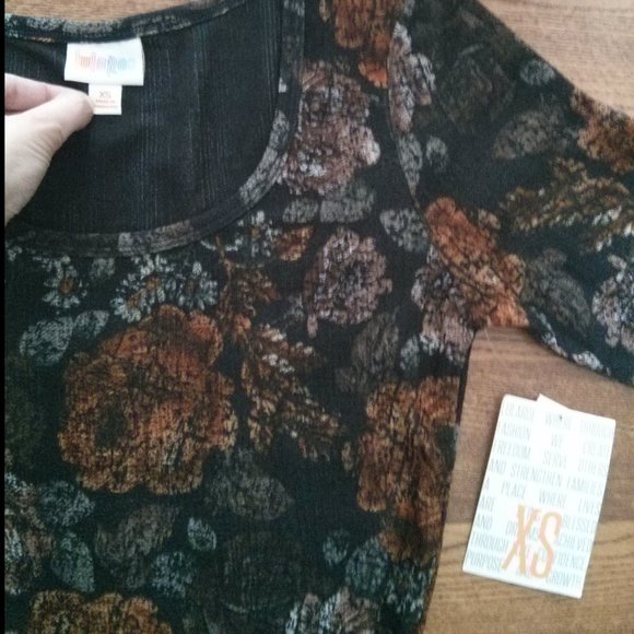 NWT LulaRoe Rose & Daisy Print Dress Cottagecore Romantic FeminineSoftGirl Retro - Picture 4 of 9